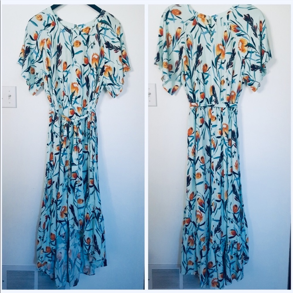 🌀SOLD🌀 Ava & Viv Aqua Float Print Dress! - Picture 2 of 8